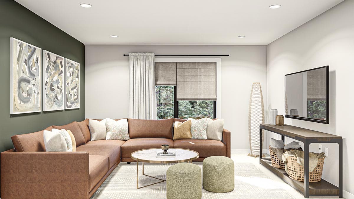 Plan 623284DJ: 3240 Square Foot Contemporary Tudor-Style House Plan with Vaulted Interior - Image #20 - European, New American, Transitional, Tudor