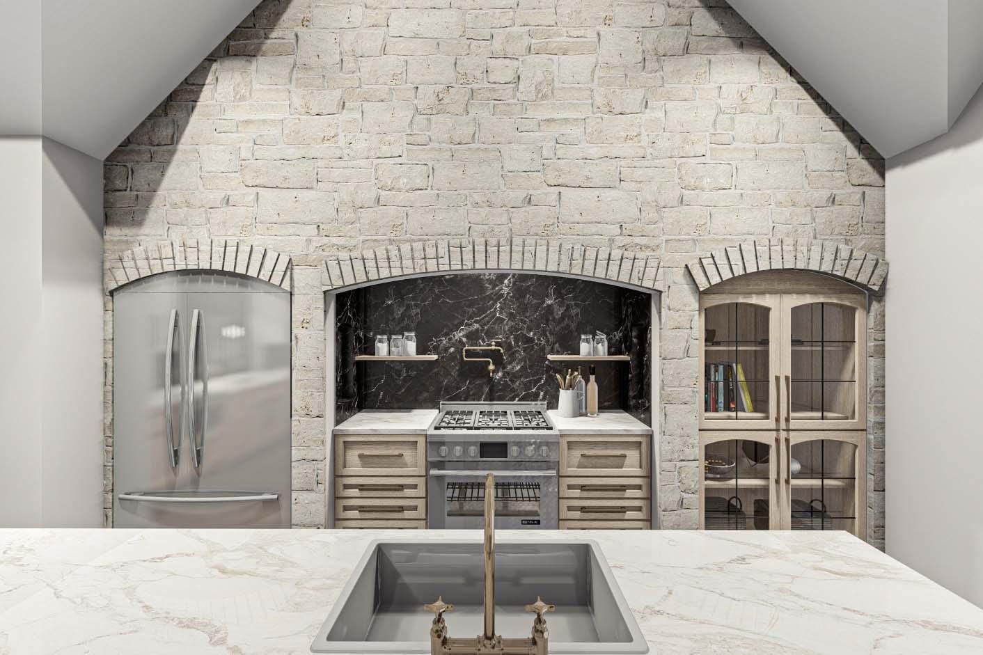 Plan 623284DJ: 3240 Square Foot Contemporary Tudor-Style House Plan with Vaulted Interior - Virtual Tour Cover Image - European, New American, Transitional, Tudor