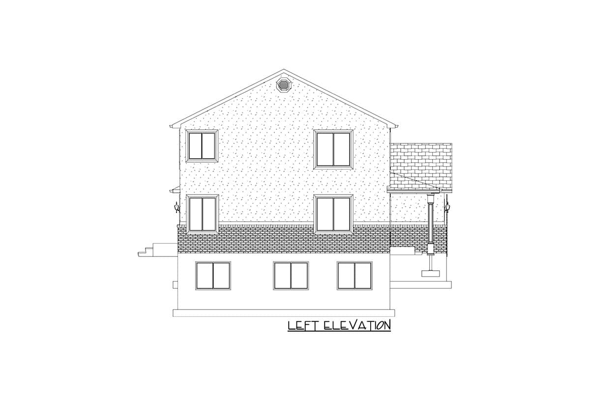 Plan 61463UT: 4-Bed Traditional House Plan with Lower Level Expansion and 2-Car Garage - Image #16 - Colonial, Country, Traditional
