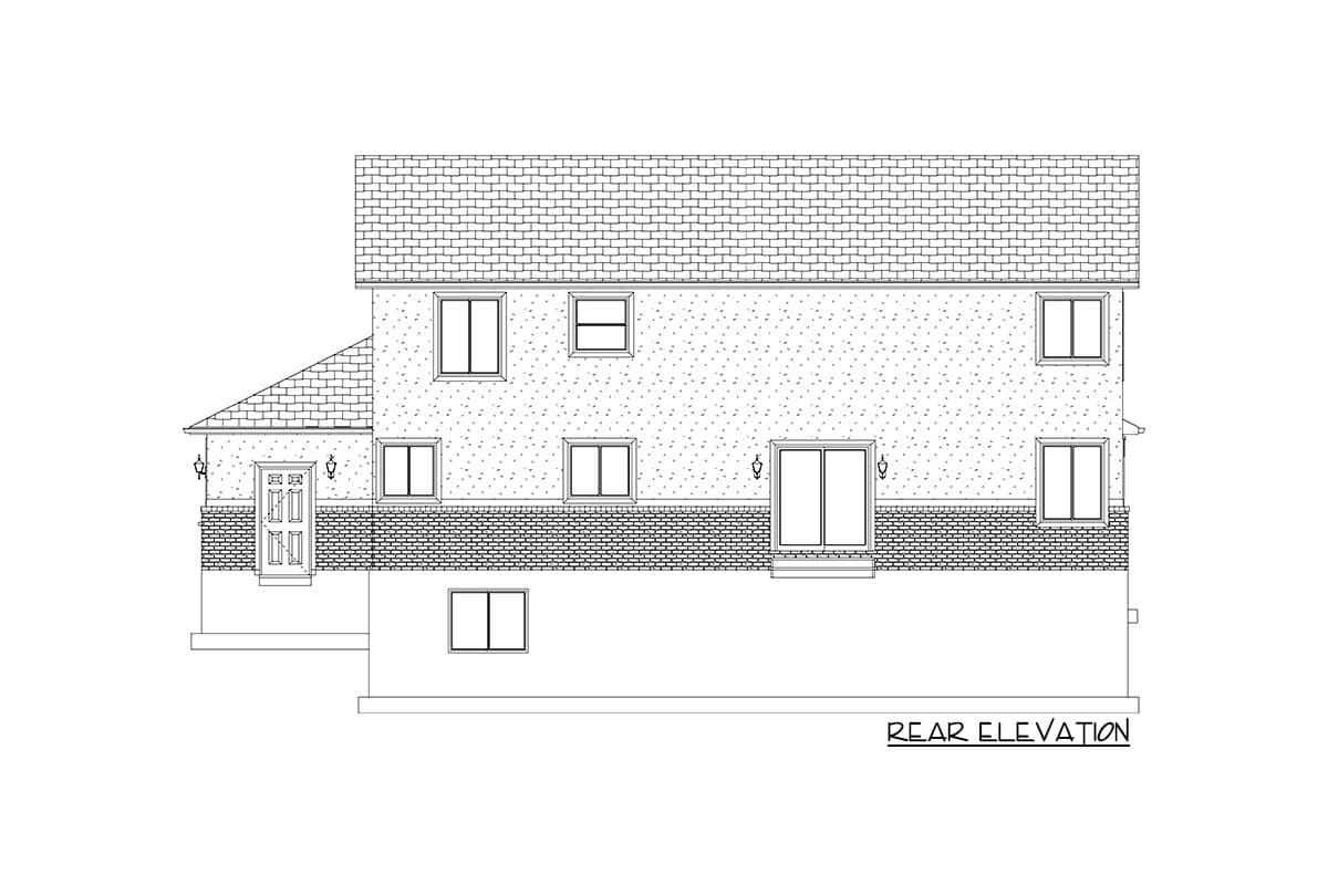 Plan 61463UT: 4-Bed Traditional House Plan with Lower Level Expansion and 2-Car Garage - Image #17 - Colonial, Country, Traditional