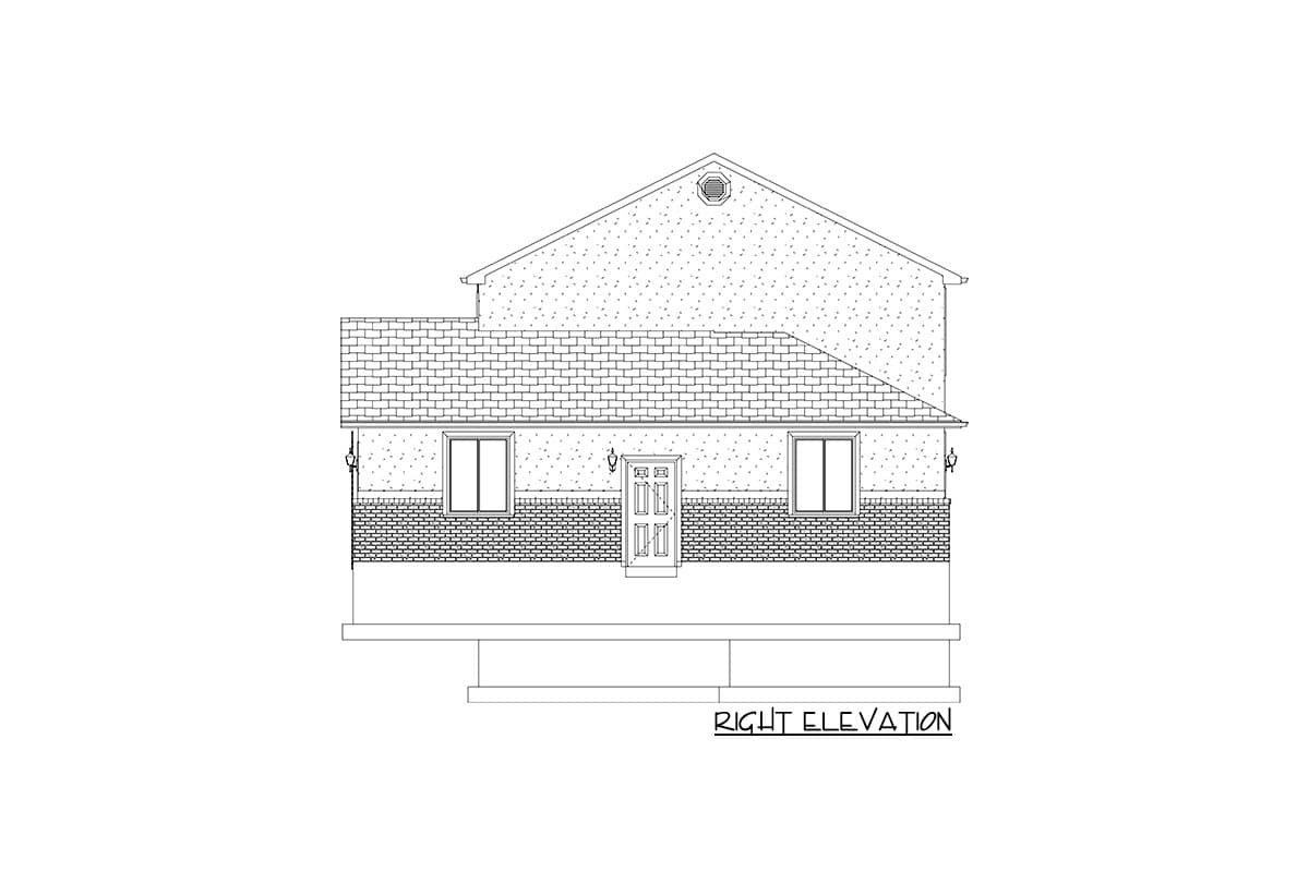 Plan 61463UT: 4-Bed Traditional House Plan with Lower Level Expansion and 2-Car Garage - Image #18 - Colonial, Country, Traditional