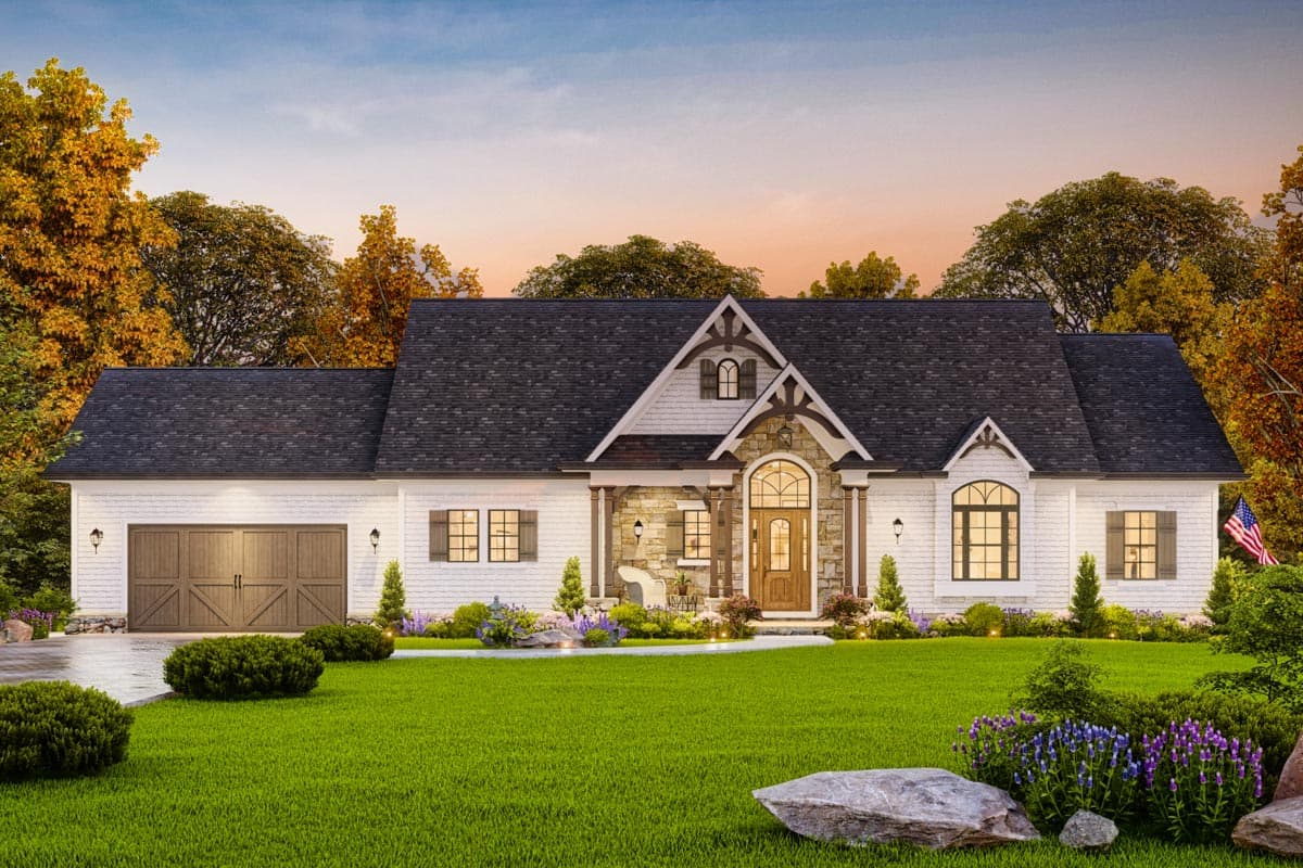 Plan 25820GE: Craftsman Farmhouse Plan with Wraparound Porch and Lower Level Expansion - Image #17 - Country, Craftsman, Farmhouse, Modern Farmhouse, Ranch