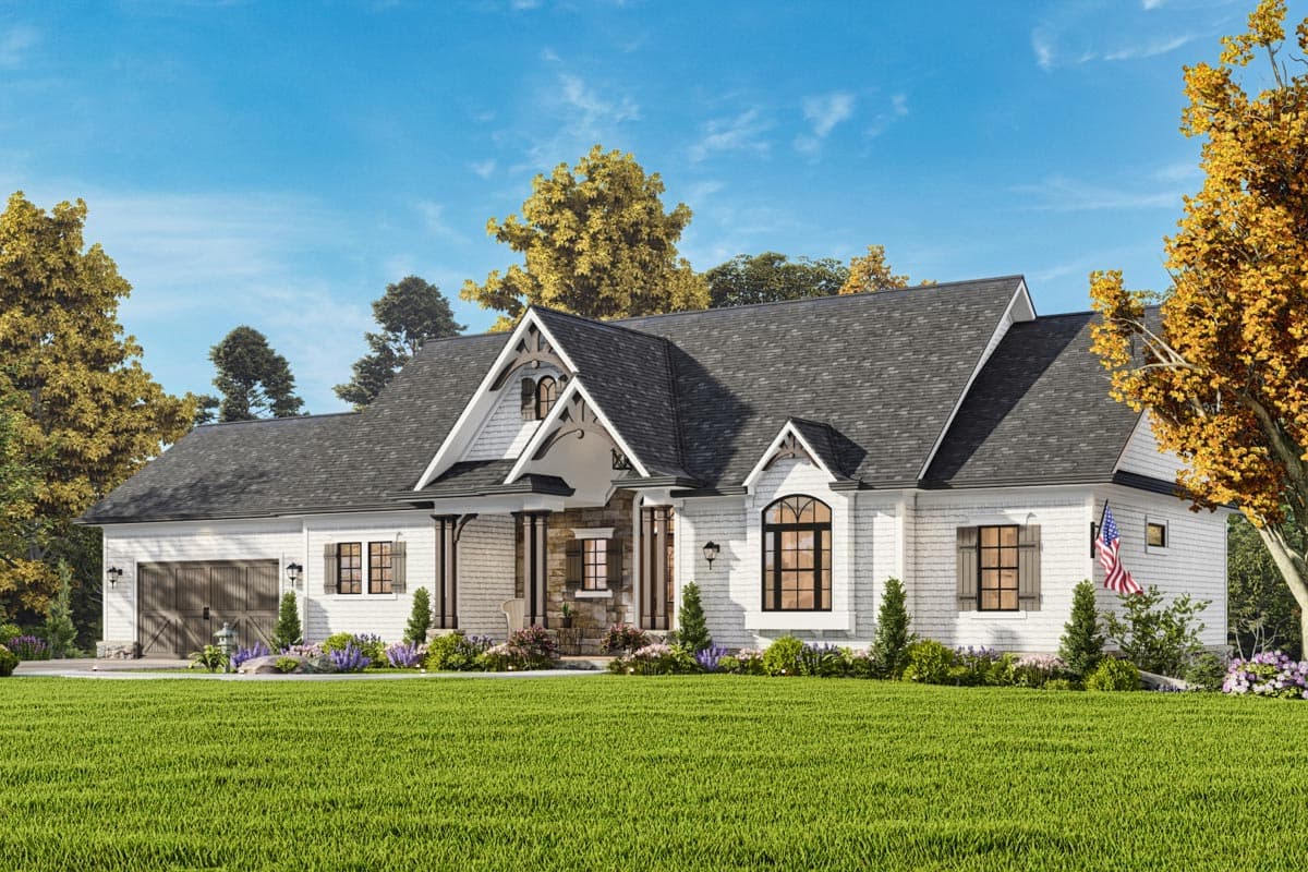 Plan 25820GE: Craftsman Farmhouse Plan with Wraparound Porch and Lower Level Expansion - Image #8 - Country, Craftsman, Farmhouse, Modern Farmhouse, Ranch