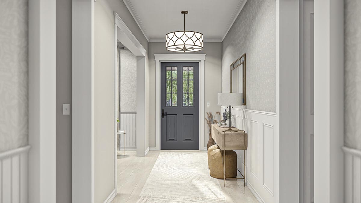 Plan 623285DJ: Southern Style 3-Bed House Plan with 2-Car Drive-Through Garage - Image #8 - Country, Farmhouse, Southern, Traditional