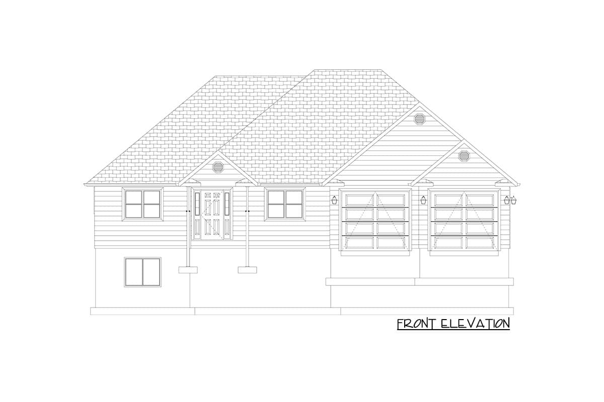 Plan 61464UT: One Story 1700 Square Foot House Plan with Lower Level Expansion - Image #17 - Country, Craftsman, Ranch, Traditional
