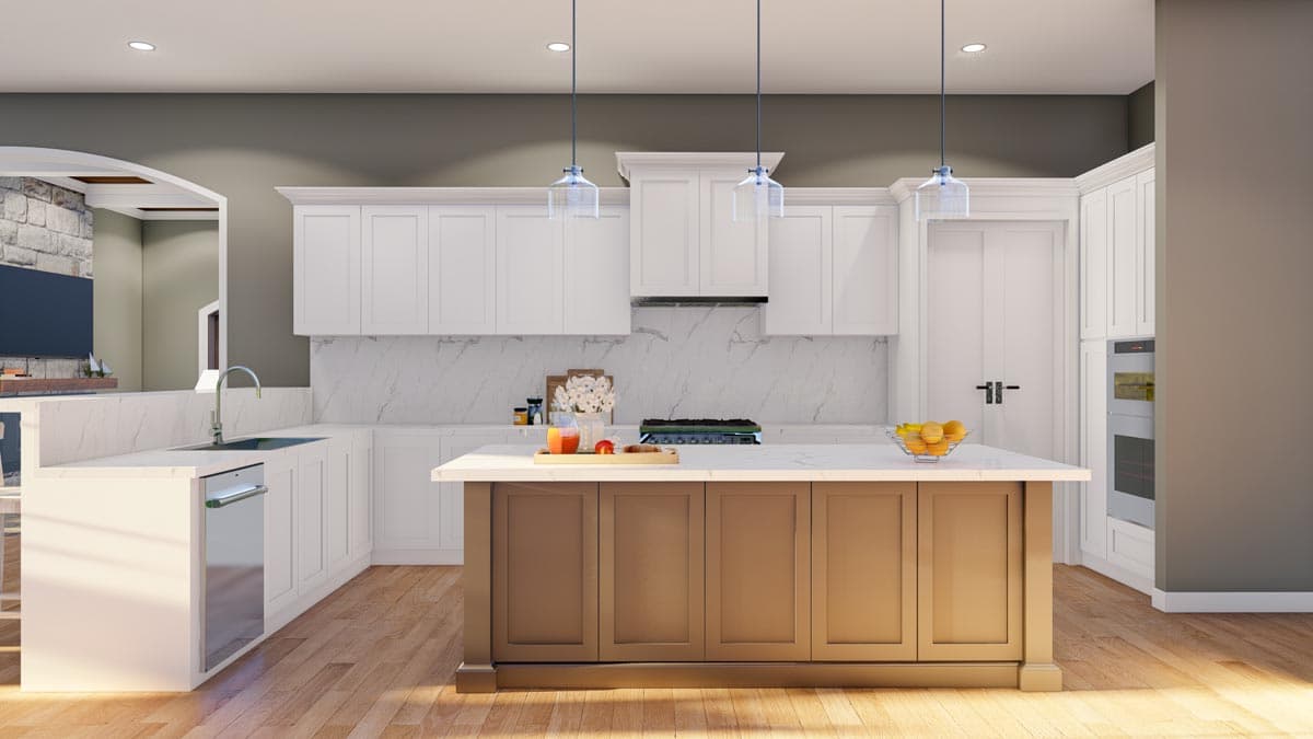 Plan 70856MK: Luxury 2-Story European Home Plan with Second Floor Game Room and Home Theater - Image #9 - European, Traditional