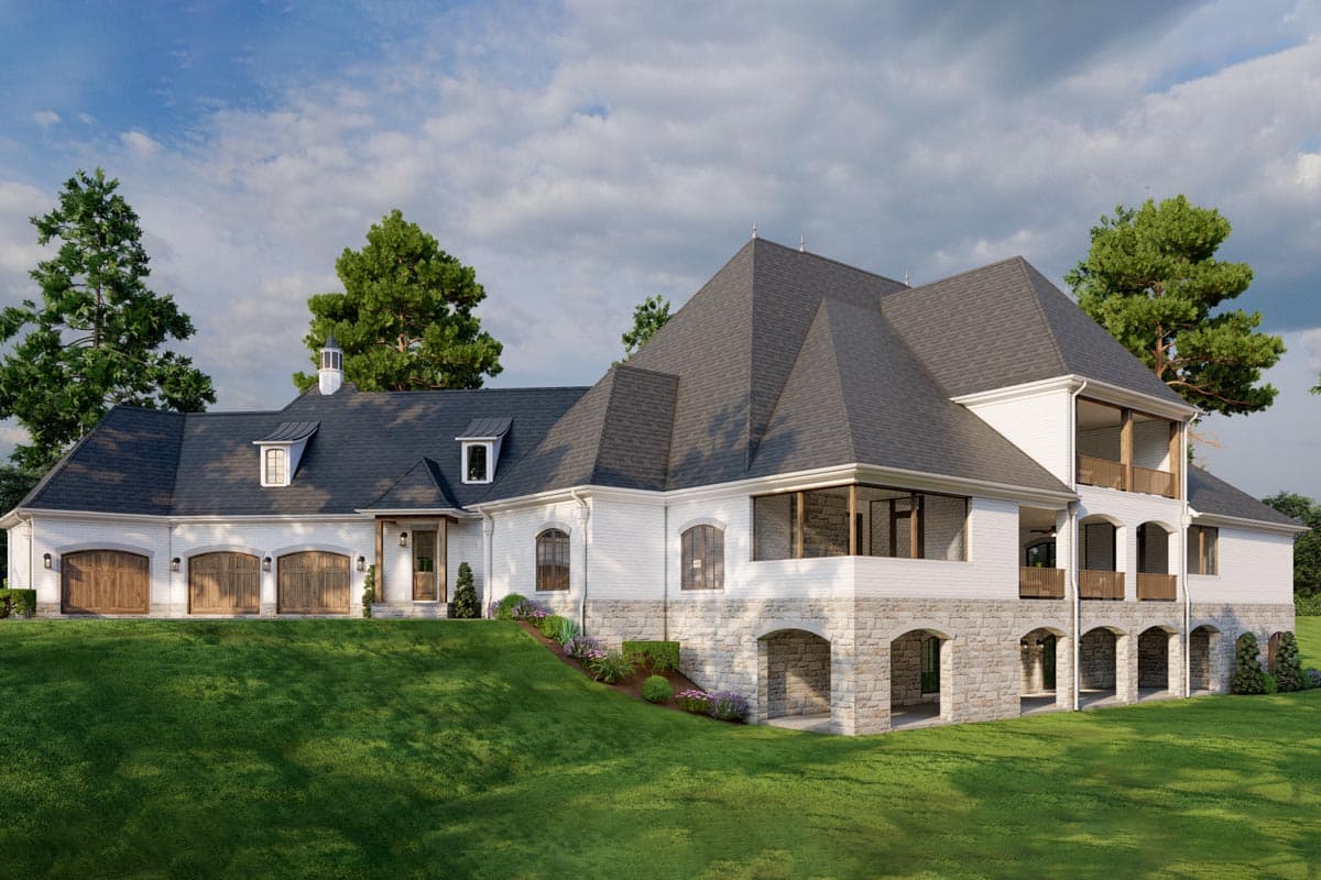 Plan 70856MK: Luxury 2-Story European Home Plan with Second Floor Game Room and Home Theater - Image #18 - European, Traditional