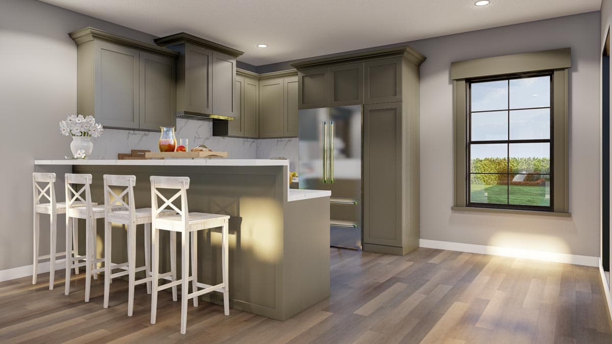 Plan 70859MK: Cottage-Like Duplex with Full Floor 1-Bed Units - Image #9 - Cottage, Country, Mountain, Rustic
