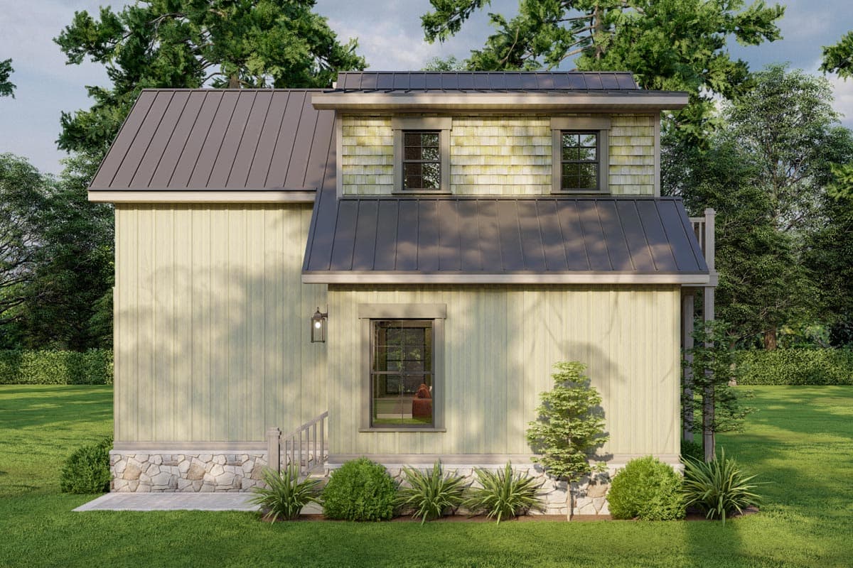 Plan 70859MK: Cottage-Like Duplex with Full Floor 1-Bed Units - Image #14 - Cottage, Country, Mountain, Rustic
