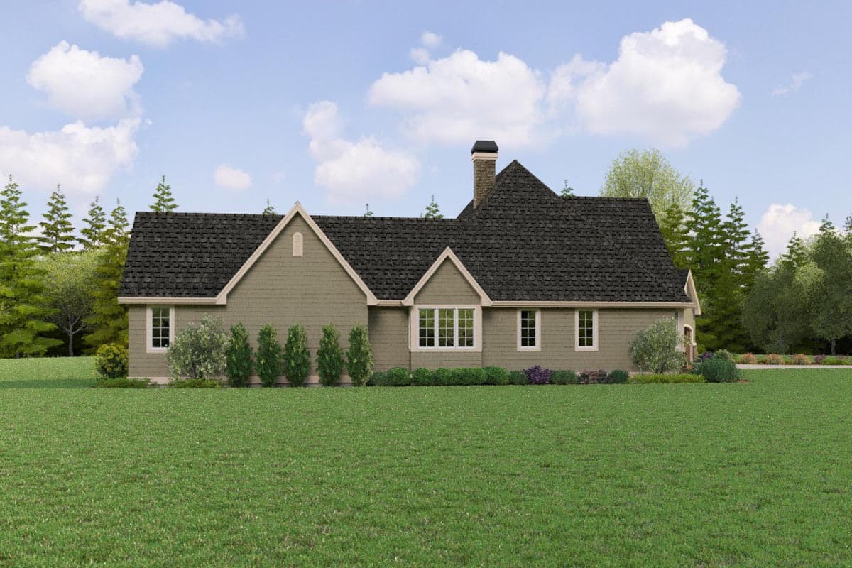 Plan 69819AM: Charming European Home Plan with Angled 3-Car Garage and Bonus Above - Image #82 - European, French Country, Northwest, Traditional