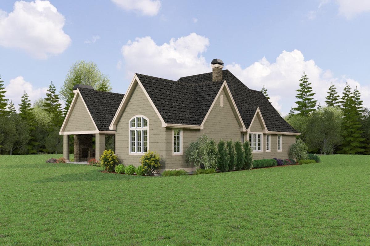Plan 69819AM: Charming European Home Plan with Angled 3-Car Garage and Bonus Above - Image #83 - European, French Country, Northwest, Traditional