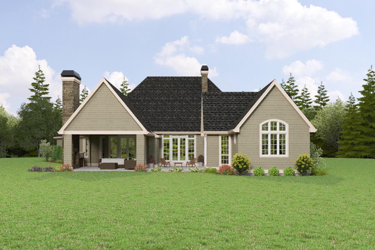 Plan 69819AM: Charming European Home Plan with Angled 3-Car Garage and Bonus Above - Image #84 - European, French Country, Northwest, Traditional