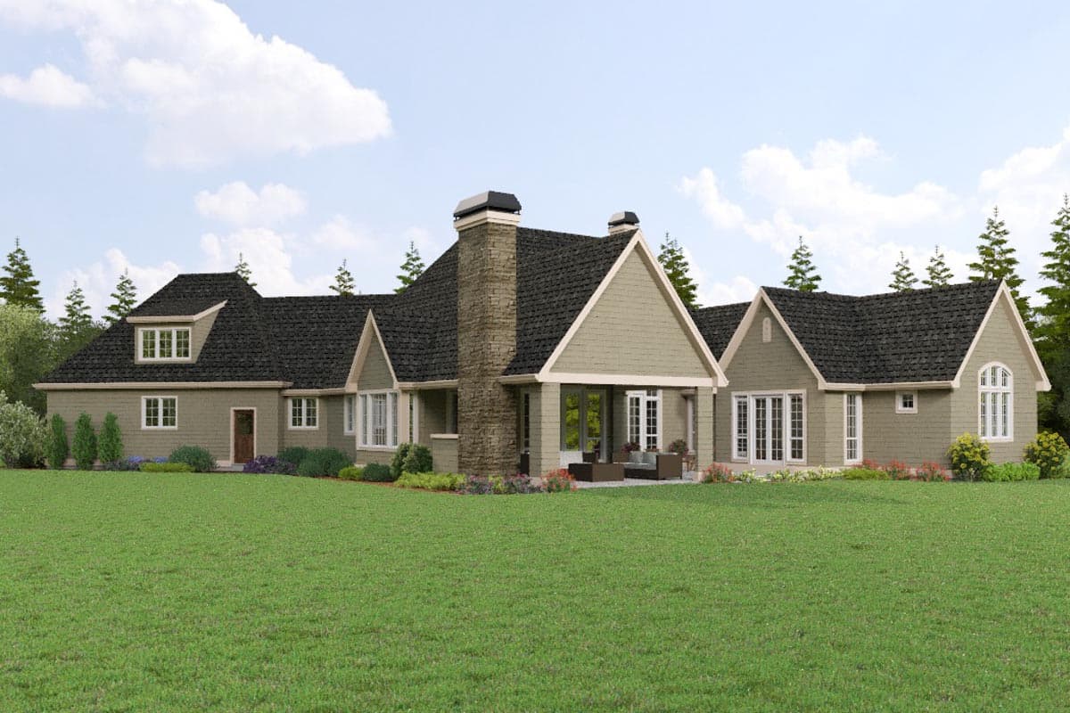 Plan 69819AM: Charming European Home Plan with Angled 3-Car Garage and Bonus Above - Image #85 - European, French Country, Northwest, Traditional