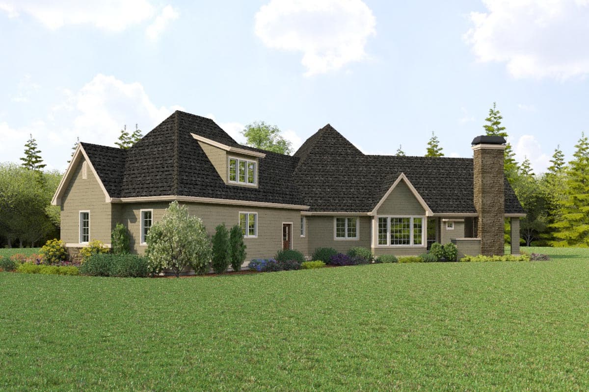 Plan 69819AM: Charming European Home Plan with Angled 3-Car Garage and Bonus Above - Image #87 - European, French Country, Northwest, Traditional
