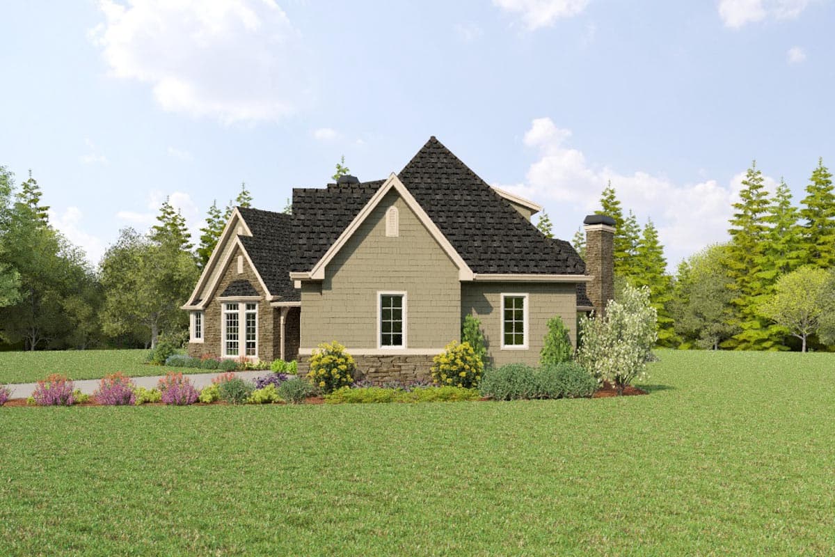 Plan 69819AM: Charming European Home Plan with Angled 3-Car Garage and Bonus Above - Image #88 - European, French Country, Northwest, Traditional