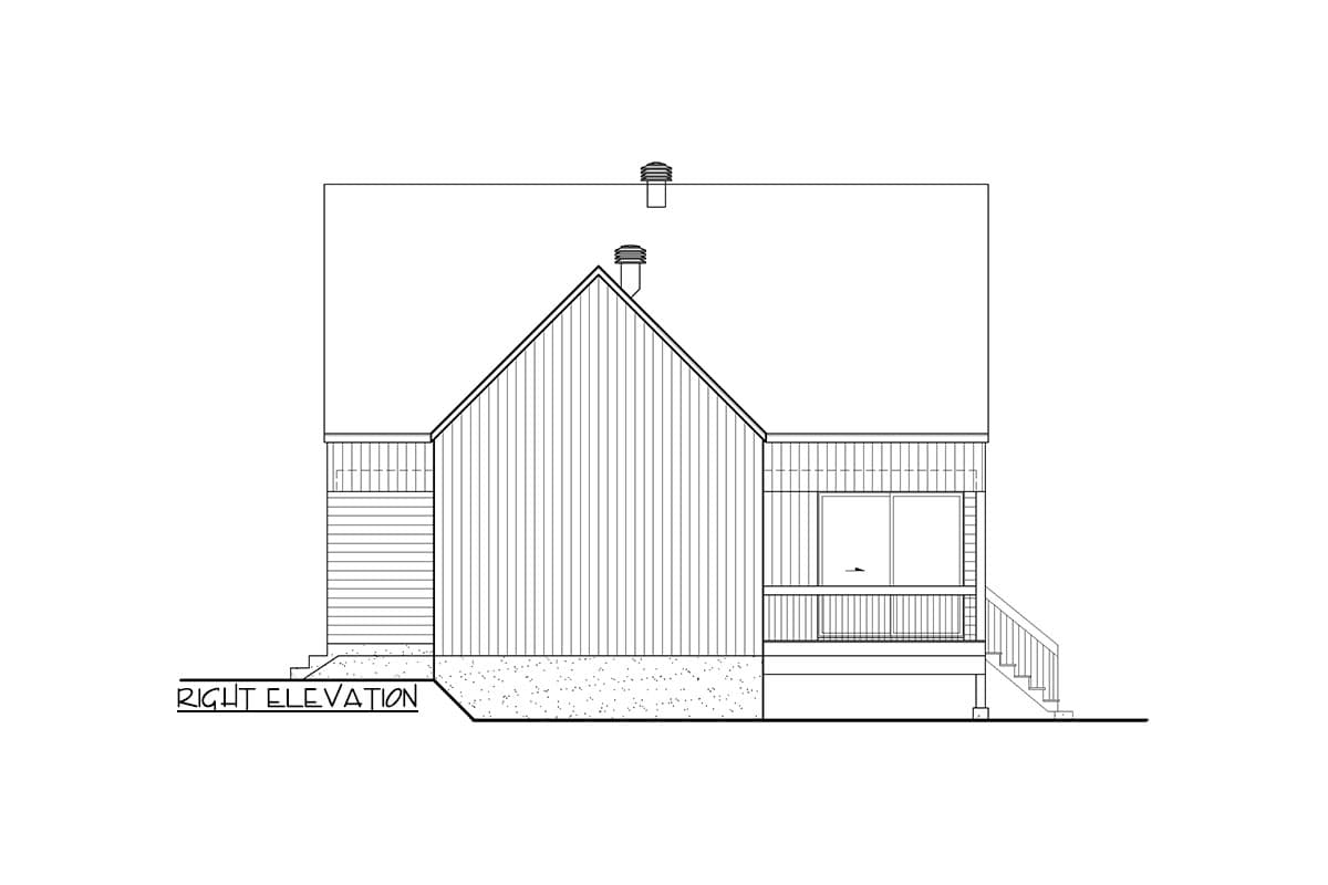 Plan 801143PM: 1-Story Scandinavian-Style Home Plan with Open Concept Living Space - Image #4 - Country, European, Mountain, Rustic, Scandinavian