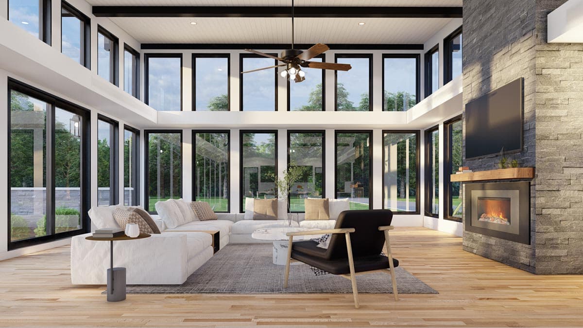 Plan 70860MK: Modern Lakehouse Plan with Open Vast Indoor and Outdoor Living Space - Image #13 - Mid Century Modern, Modern, Mountain, Vacation