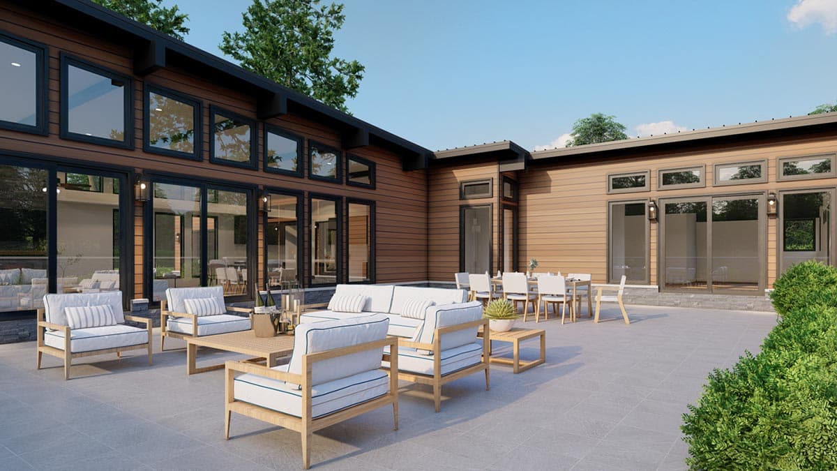 Plan 70860MK: Modern Lakehouse Plan with Open Vast Indoor and Outdoor Living Space - Image #20 - Mid Century Modern, Modern, Mountain, Vacation