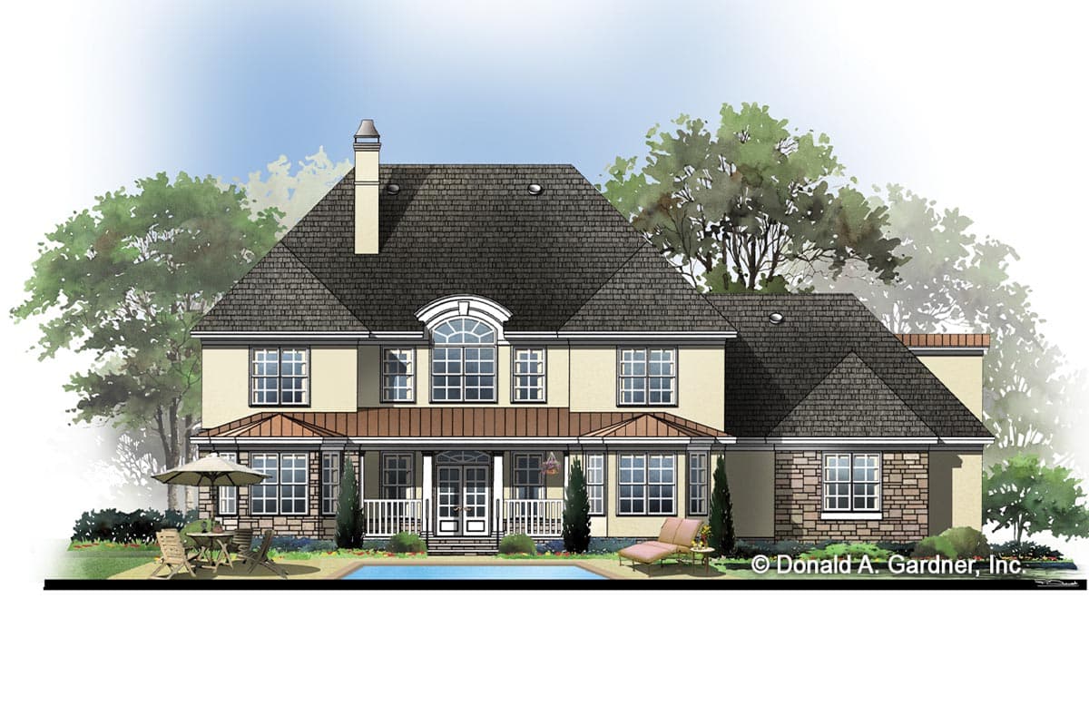 Plan 444407GDN: European-Style Manor with Master-On-Main and 4 Upstairs Bedrooms - Image #9 - European, Georgian