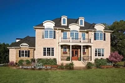 European-Style Manor with Master-On-Main and 4 Upstairs Bedrooms
