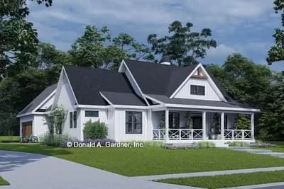 1-Story Modern Farmhouse Under 1700 Square Feet with 2 or 3 Beds