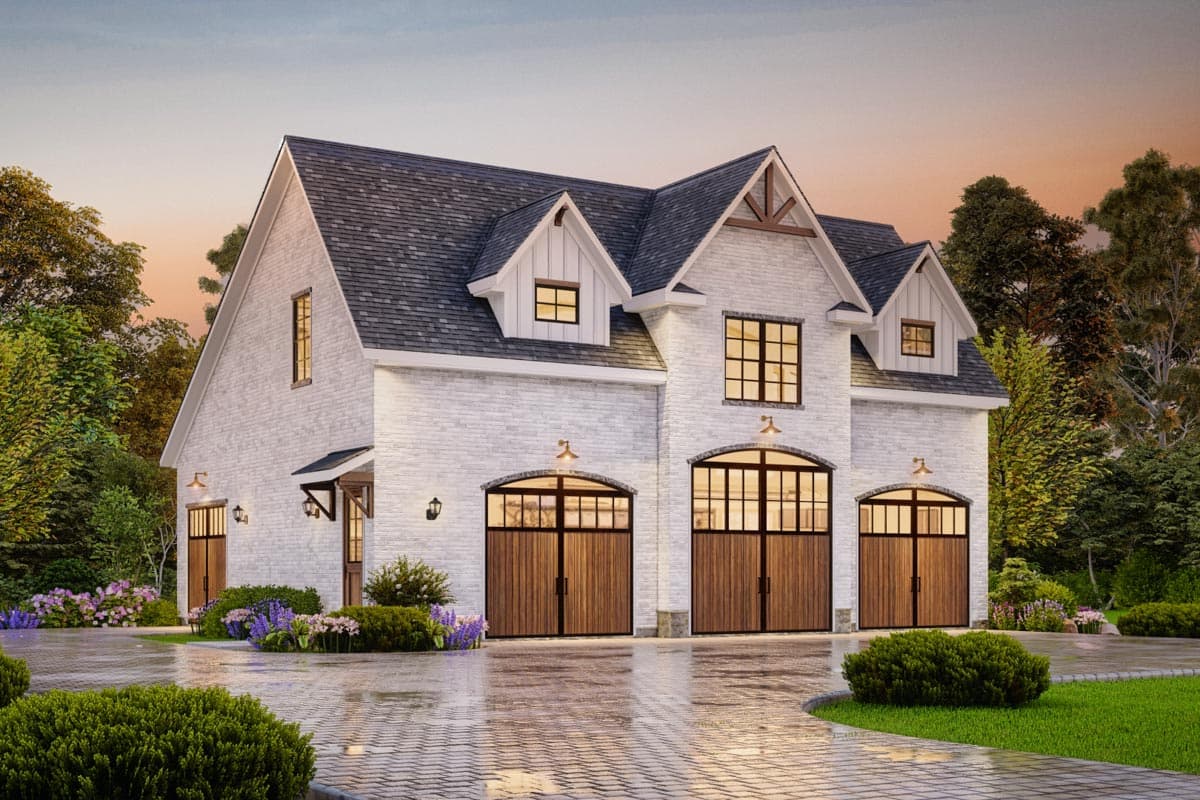 Plan 25821GE: Carriage House Garage with 930 Sq Ft of Heated Living Upstairs - Image #4 - Carriage, Cottage, Country, Craftsman