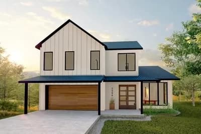 2895 Square Foot Modern Farmhouse with Upstairs Loft and Den with Balcony