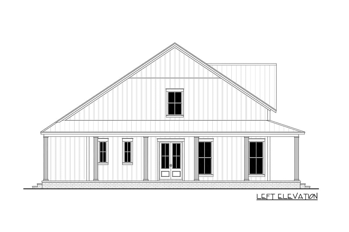 Plan 51948HZ: 4-Bedroom Modern Farmhouse Plan with 2-Beds and Loft Upstairs - Image #34 - Country, Farmhouse, Modern Farmhouse, Traditional
