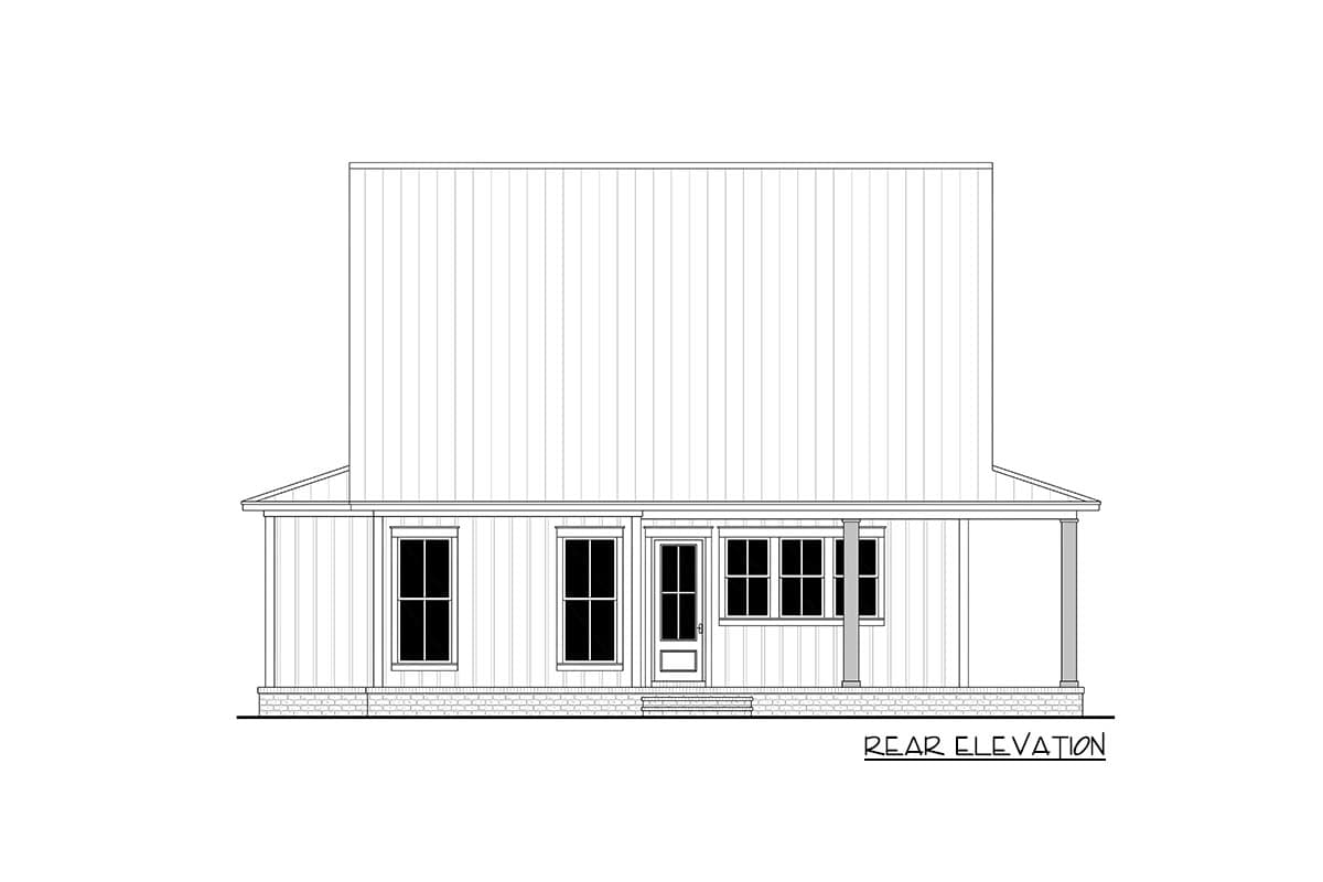 Plan 51948HZ: 4-Bedroom Modern Farmhouse Plan with 2-Beds and Loft Upstairs - Image #35 - Country, Farmhouse, Modern Farmhouse, Traditional