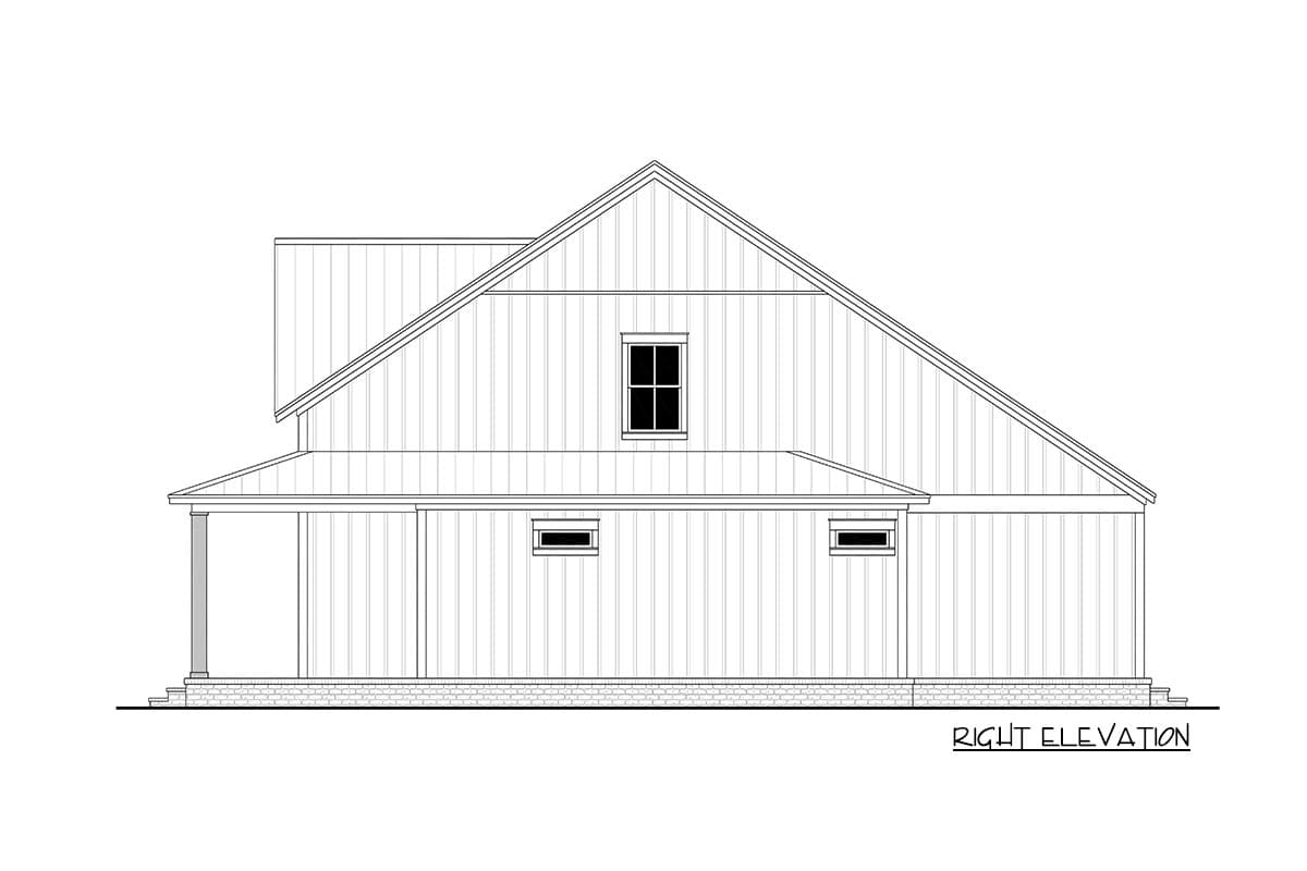 Plan 51948HZ: 4-Bedroom Modern Farmhouse Plan with 2-Beds and Loft Upstairs - Image #36 - Country, Farmhouse, Modern Farmhouse, Traditional