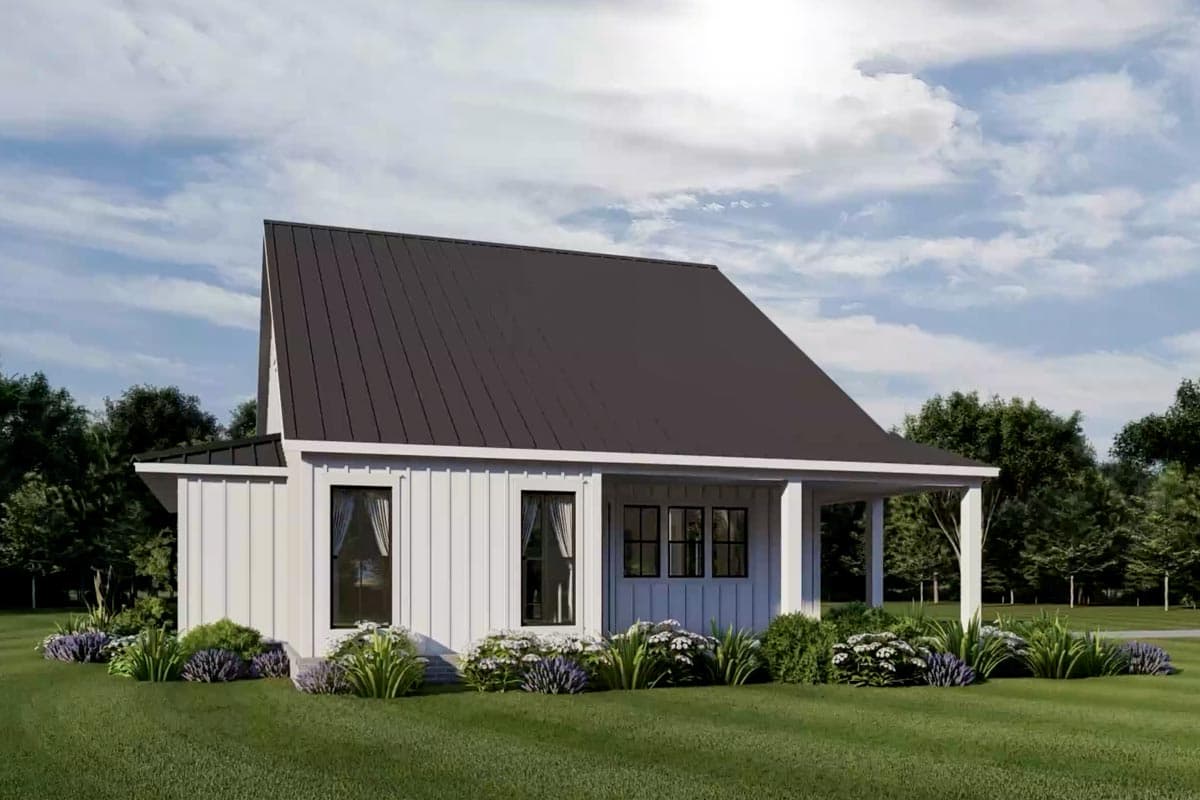 Plan 51948HZ: 4-Bedroom Modern Farmhouse Plan with 2-Beds and Loft Upstairs - Image #9 - Country, Farmhouse, Modern Farmhouse, Traditional
