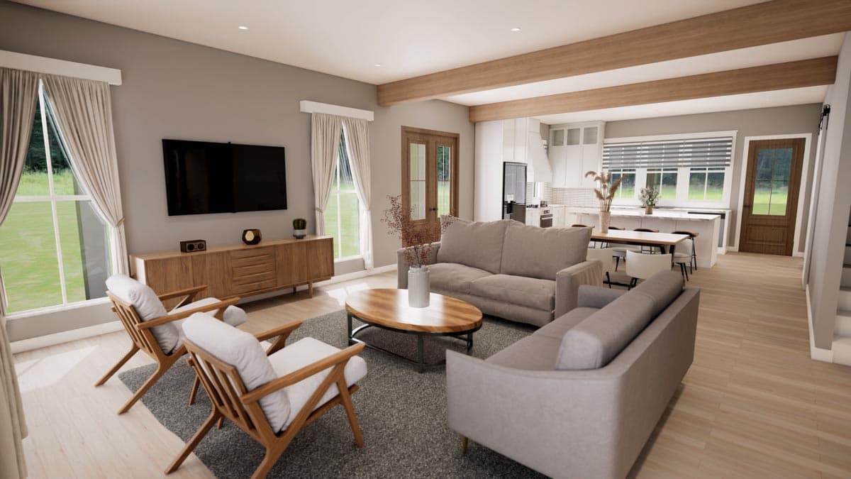 Plan 51948HZ: 4-Bedroom Modern Farmhouse Plan with 2-Beds and Loft Upstairs - Image #11 - Country, Farmhouse, Modern Farmhouse, Traditional