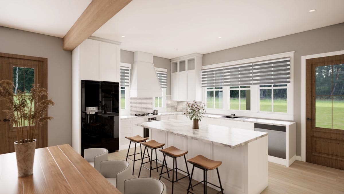 Plan 51948HZ: 4-Bedroom Modern Farmhouse Plan with 2-Beds and Loft Upstairs - Image #14 - Country, Farmhouse, Modern Farmhouse, Traditional