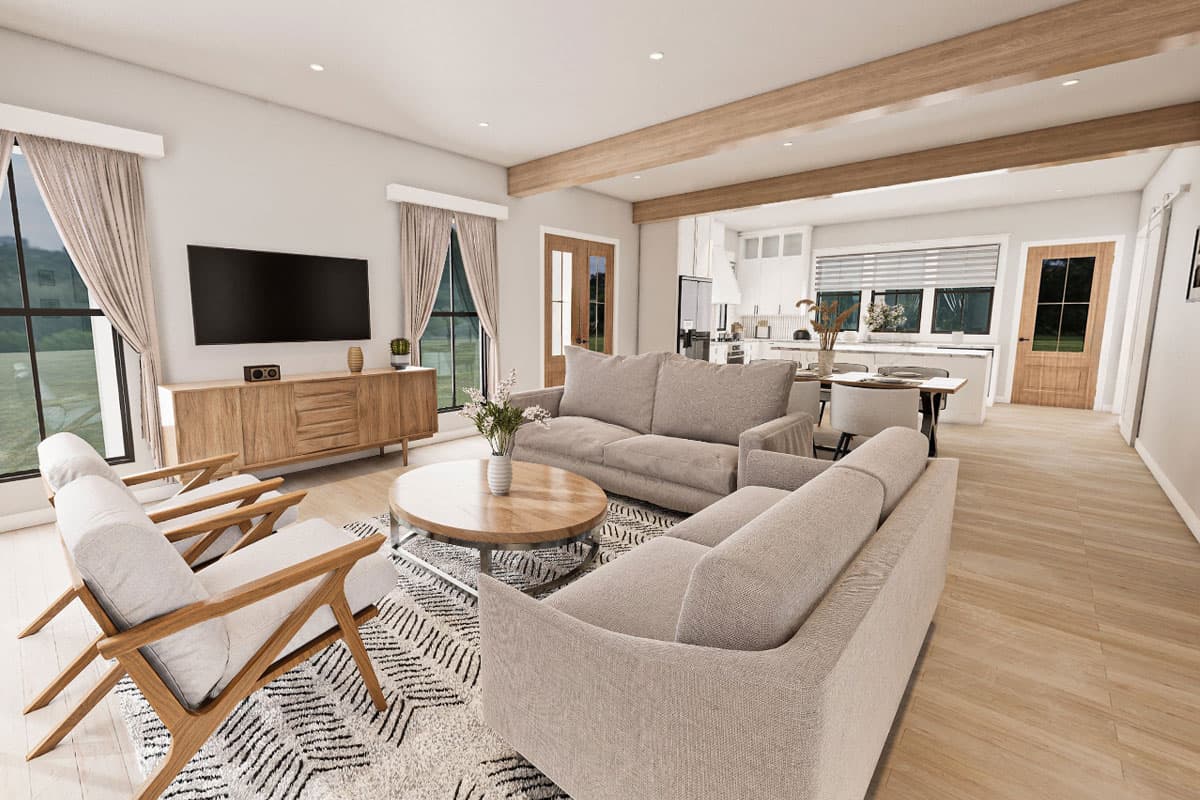 Plan 51948HZ: 4-Bedroom Modern Farmhouse Plan with 2-Beds and Loft Upstairs - Virtual Tour Cover Image - Country, Farmhouse, Modern Farmhouse, Traditional