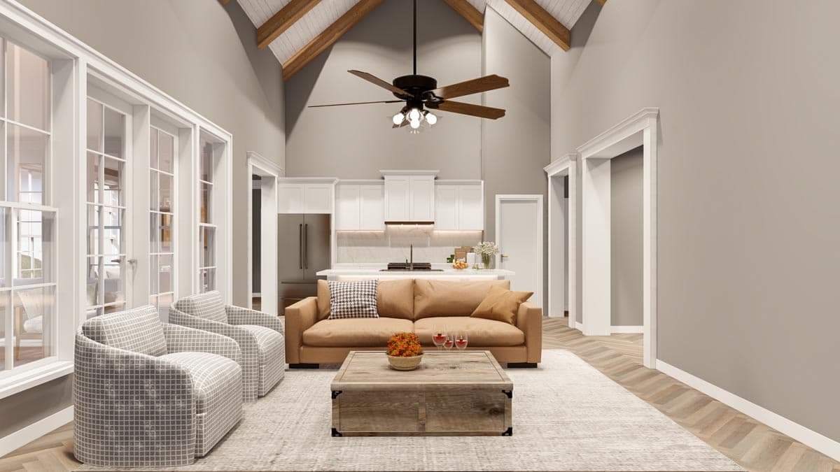 Plan 70861MK: Multi-Generational Modern Farmhouse Under 2600 Square Feet - Image #4 - Country, Craftsman, Modern Farmhouse, New American, Rustic