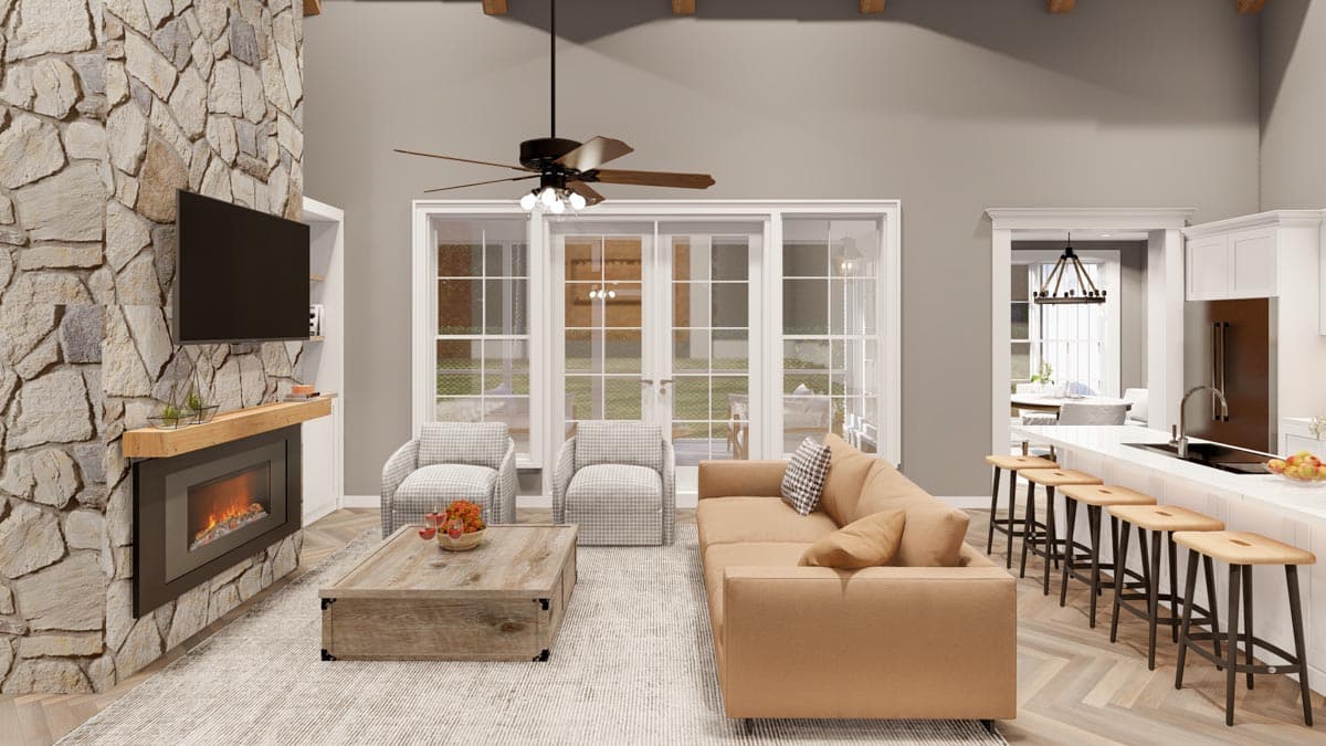 Plan 70861MK: Multi-Generational Modern Farmhouse Under 2600 Square Feet - Image #5 - Country, Craftsman, Modern Farmhouse, New American, Rustic