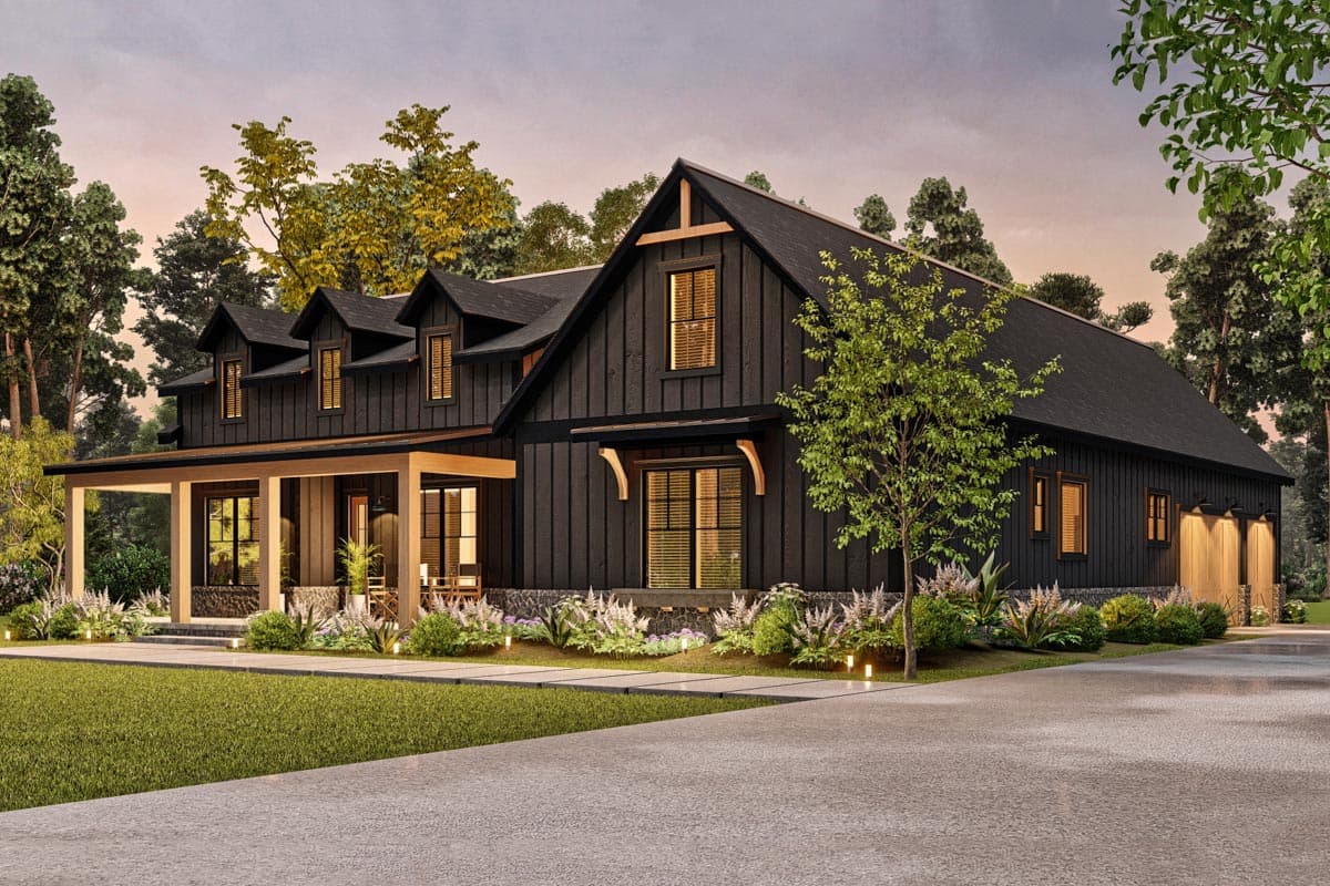 Plan 12291JL: 3-Bed Modern Farmhouse Plan Under 2500 Square Feet with Two Bonus Rooms - Image #6 - Country, Craftsman, Farmhouse, Modern Farmhouse, New American, Traditional