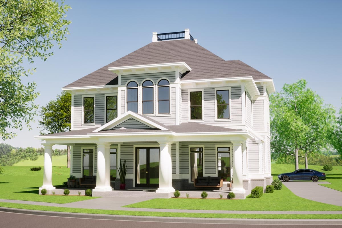 Plan 86397HH: 2-Story Colonial House Plan with Elevator and Formal Dining Room - Image #12 - Colonial, New American, Traditional