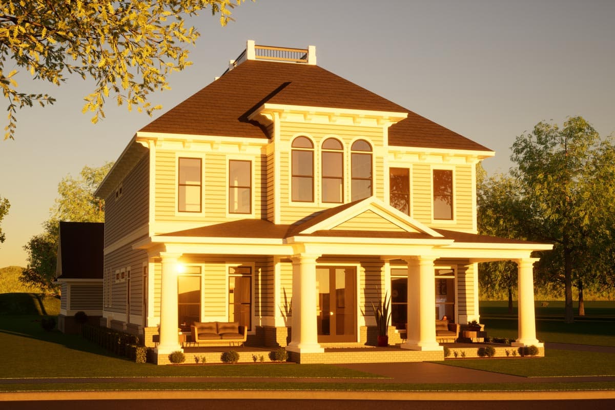 Plan 86397HH: 2-Story Colonial House Plan with Elevator and Formal Dining Room - Image #14 - Colonial, New American, Traditional