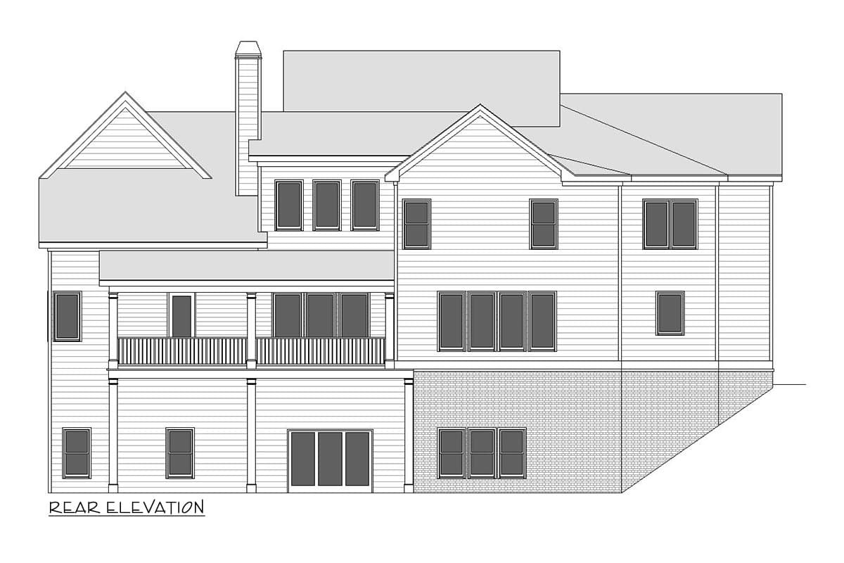 Plan 29922LDG: Modern Farmhouse with an Elevator and Upstairs Laundry Option Plus Lower Level Expansion - Image #4 - Country, Farmhouse, Modern Farmhouse, New American, Traditional