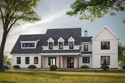 Modern Farmhouse with an Elevator and Upstairs Laundry Option Plus Lower Level Expansion