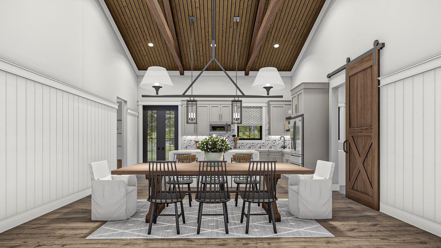 Plan 623288DJ: Barndominium-Style House Plan with Home Office and 2-Car Garage - Image #12 - Barndominium, Cottage, Country, Rustic, Traditional