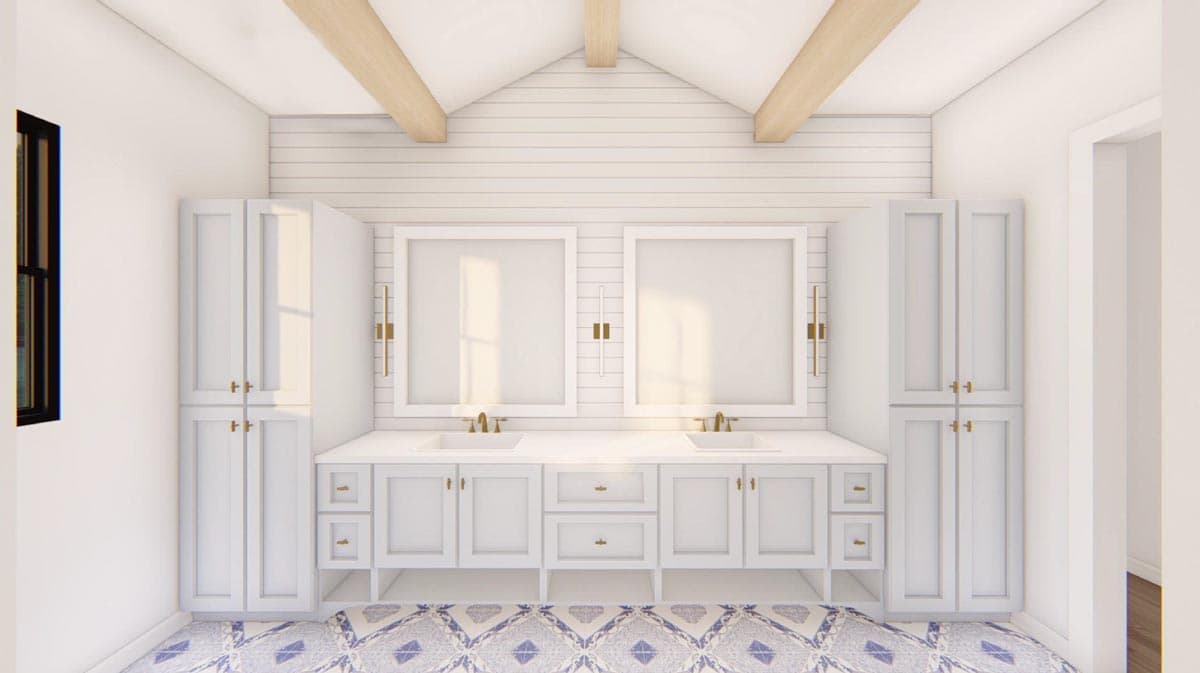 Plan 915059CHP: Hill Country House Plan Under 2900 Square Feet with 3-Car Garage - Image #17 - Hill Country, Transitional