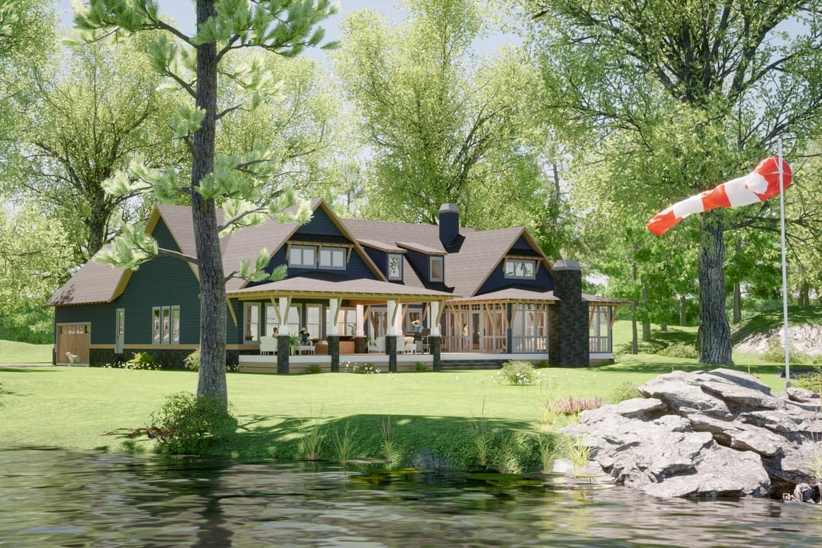 Plan 86398HH: Rustic Craftsman Home Plan Under 3300 Sq Ft with Game Room and Home Office and Bonus Room - Image #7 - Craftsman, New American, Northwest, Ranch, Rustic