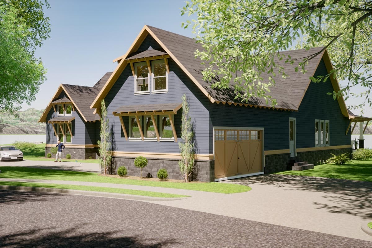 Plan 86398HH: Rustic Craftsman Home Plan Under 3300 Sq Ft with Game Room and Home Office and Bonus Room - Image #9 - Craftsman, New American, Northwest, Ranch, Rustic