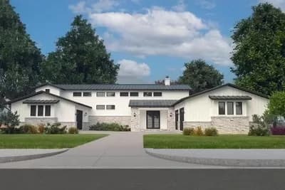 New American 2900 Square Foot House Plan with Walk-Up Attic