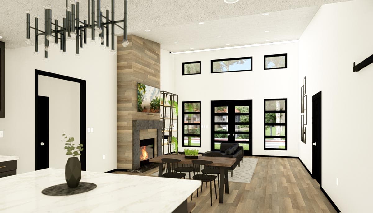 Plan 135243GRA: Contemporary 1800 Square Foot Split Bedroom House Plan - Image #9 - Barndominium, Contemporary, Mid Century Modern