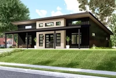 Contemporary 1800 Square Foot Split Bedroom House Plan