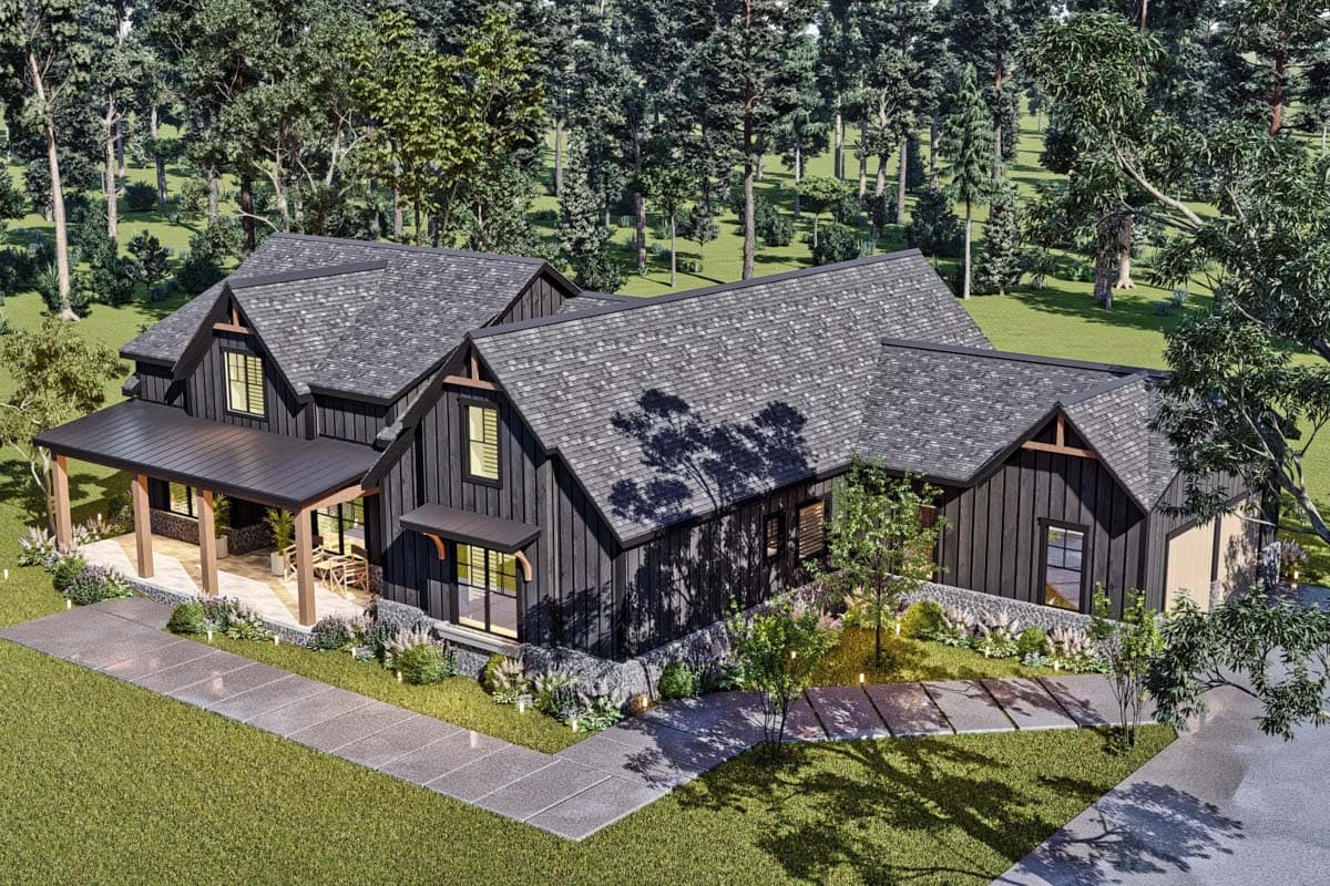 Plan 12322JL: Modern Farmhouse House Plan Under 2800 Sq Ft with In-Law Suite - Image #8 - Country, Farmhouse, Modern Farmhouse, New American, Southern