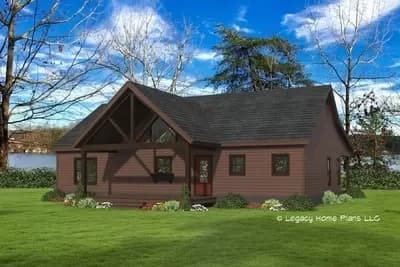 3 Bed Country Ranch Under 1900 Square Feet with Vaulted Interior